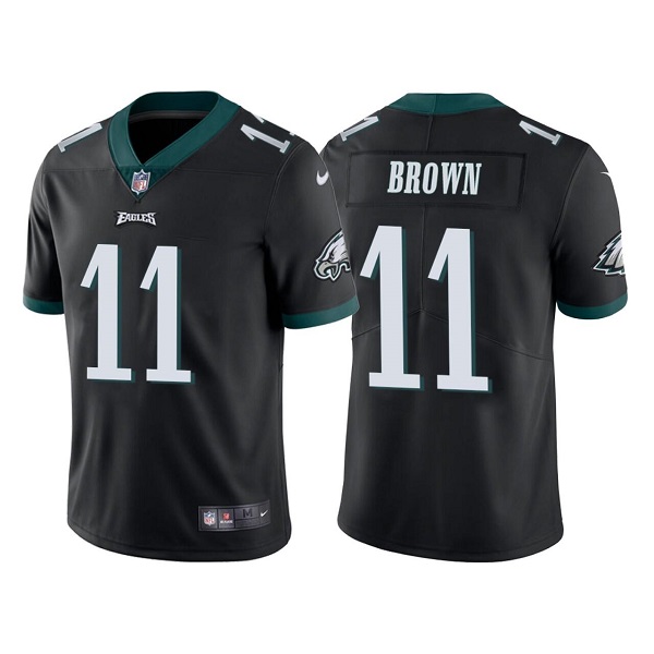 Men Philadelphia Eagles 11 Brown Black 2022 Nike Limited Vapor Untouchable NFL Jersey